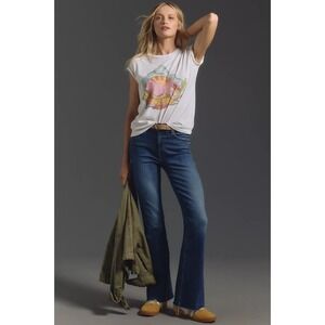 Mother Denim Weekender Fray Flare Home Movies